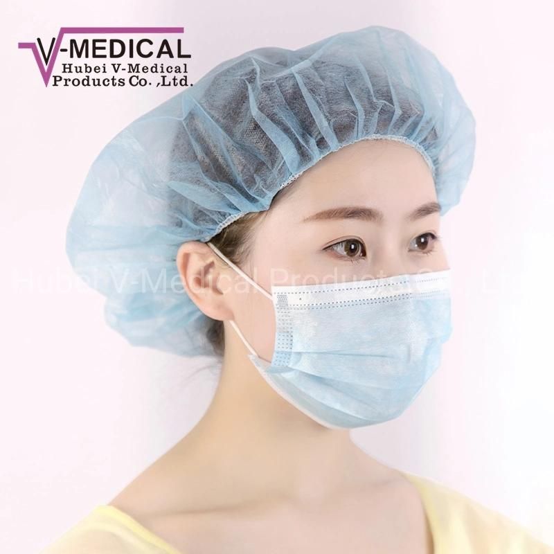 blue Medical Surgical Mask Hospital Disposable 3 Layer Face Masks