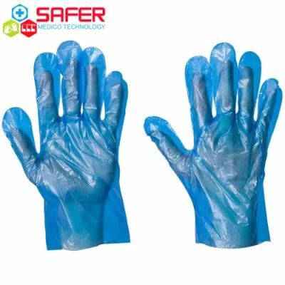 Safer Disposable Blue TPE Plastic Gloves