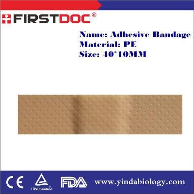 High Quality OEM 40*10mm PE Material Tan Color Adhesive Bandages