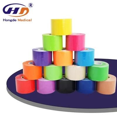 HD5 OEM Accepted Medical Waterproof Cotton Elastic Athletic Sports Kinesiology Tape Compression Tape