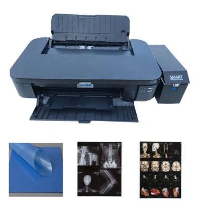 Inkjet Printer Using White and Blue Inkjet Radiolgy Film