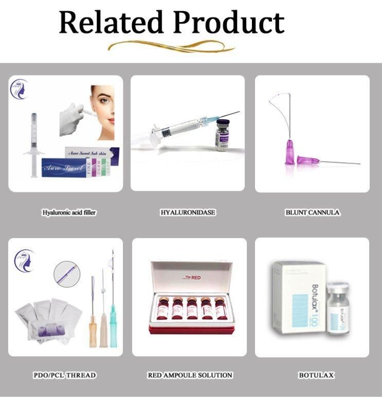 0.5ml Lip Hyaluronic Acid Injectable Dermal Filler Cross Linked Gun Hyaluron Pen