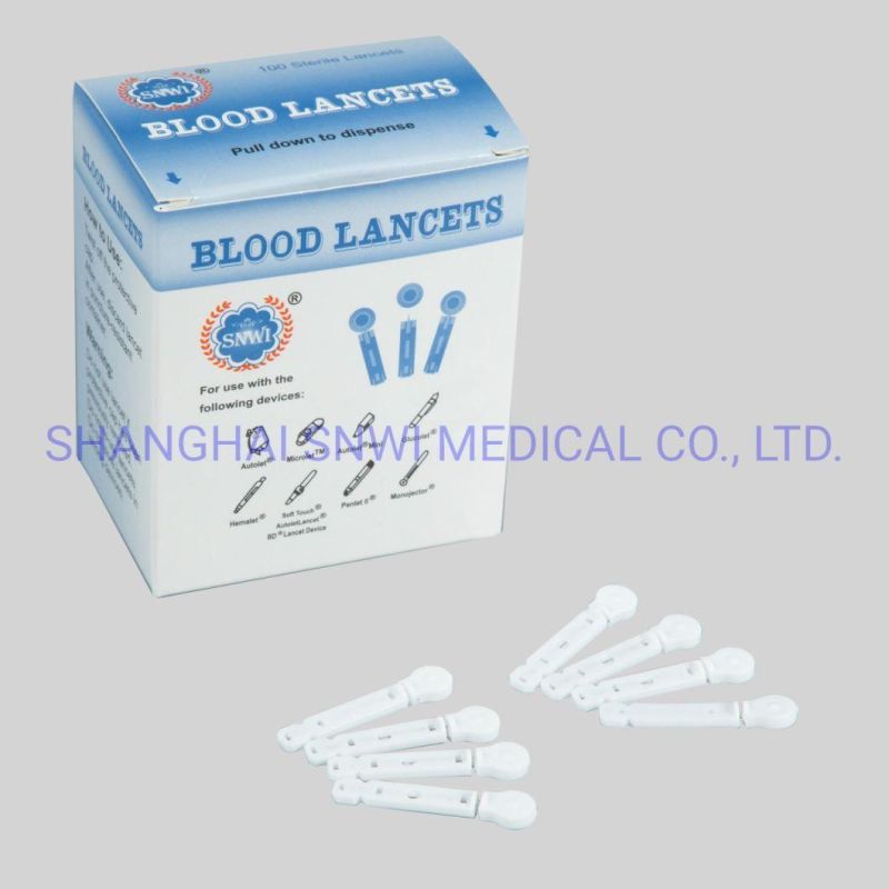 Medical Supply Disposable Sterile Blood Lancet Safety Lancets