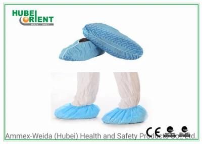 Disposable Medical Use PP Shoe Covers with Non-Slip Stripes for Prevemt Pollution