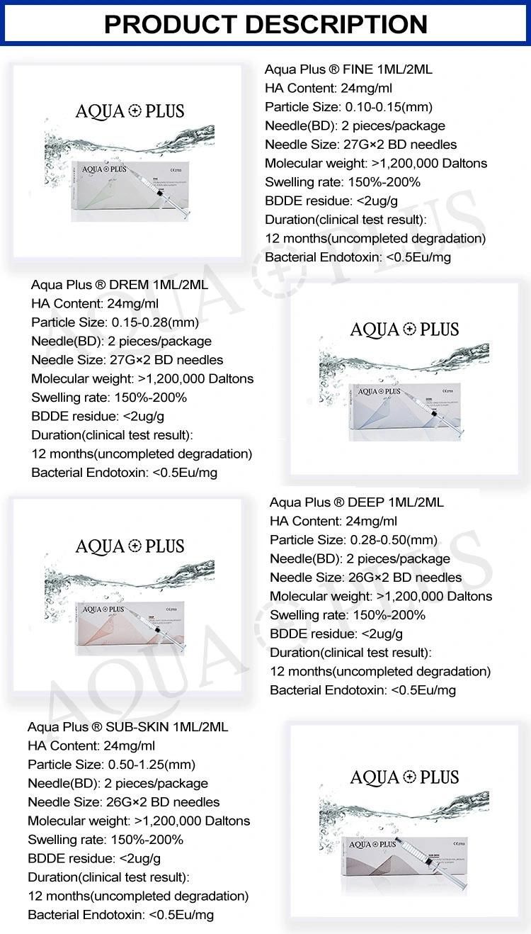 2021 Sterile Pure Hyaluronic Acid and Collagen Injection Filler