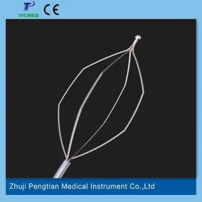 Single Use Stone Extraction Removal Basket Diamond Shape with Ce Approval