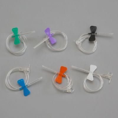 Catheter Soft Scalp Vein Set Needle 23G Prevent Knot