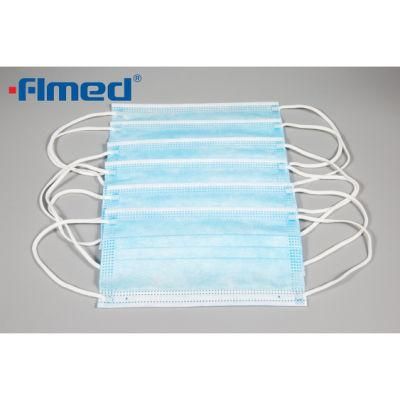 High Quality Disposable Non-Woven 3-Ply Face Mask with Earloop