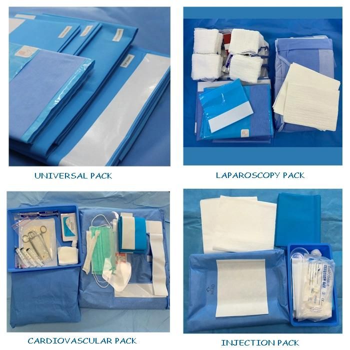 Sterile Ophthalmic Drapes with Collection Pouch Single Use