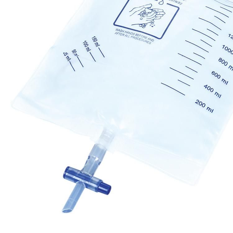 T Valve Disposable Luxury Urine Collection Bag Urine Bag