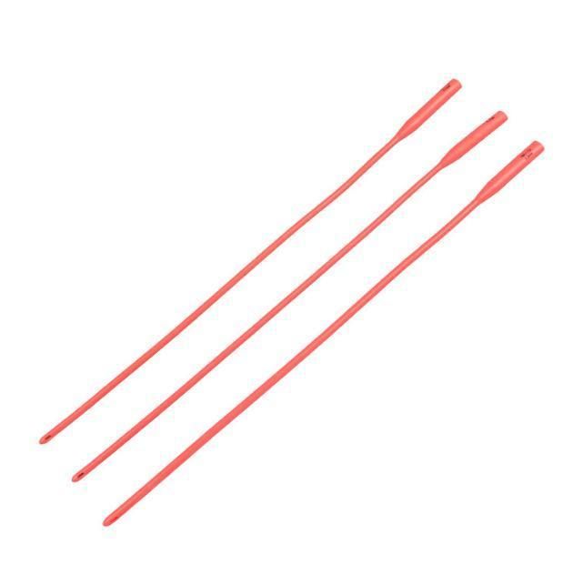 Red Rubber Latex Urethral Intermittent Catheter CE ISO