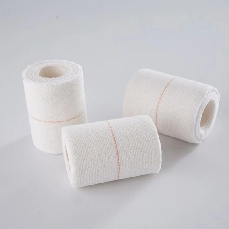 Customized Size Heavy Cotton Bias Fabric Strong Sport Breathable Elastic Adhesive Bandage Eab Tape
