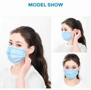 Anti-Dust Mouth Cover Adult Civil Disposable Face Mask with Nose Clip, 3 Ply Face Mask Disposable Earloop