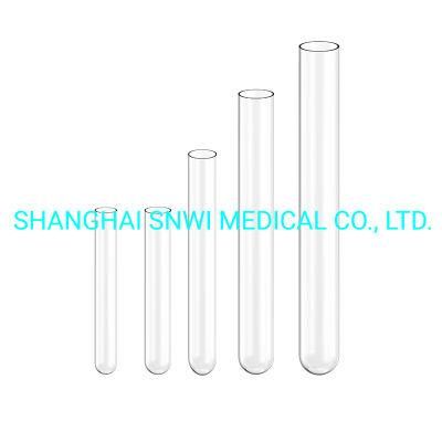 Laboratory Glassware Flat and Round Bottom High Clarity Borosilicate Glass Test Tube