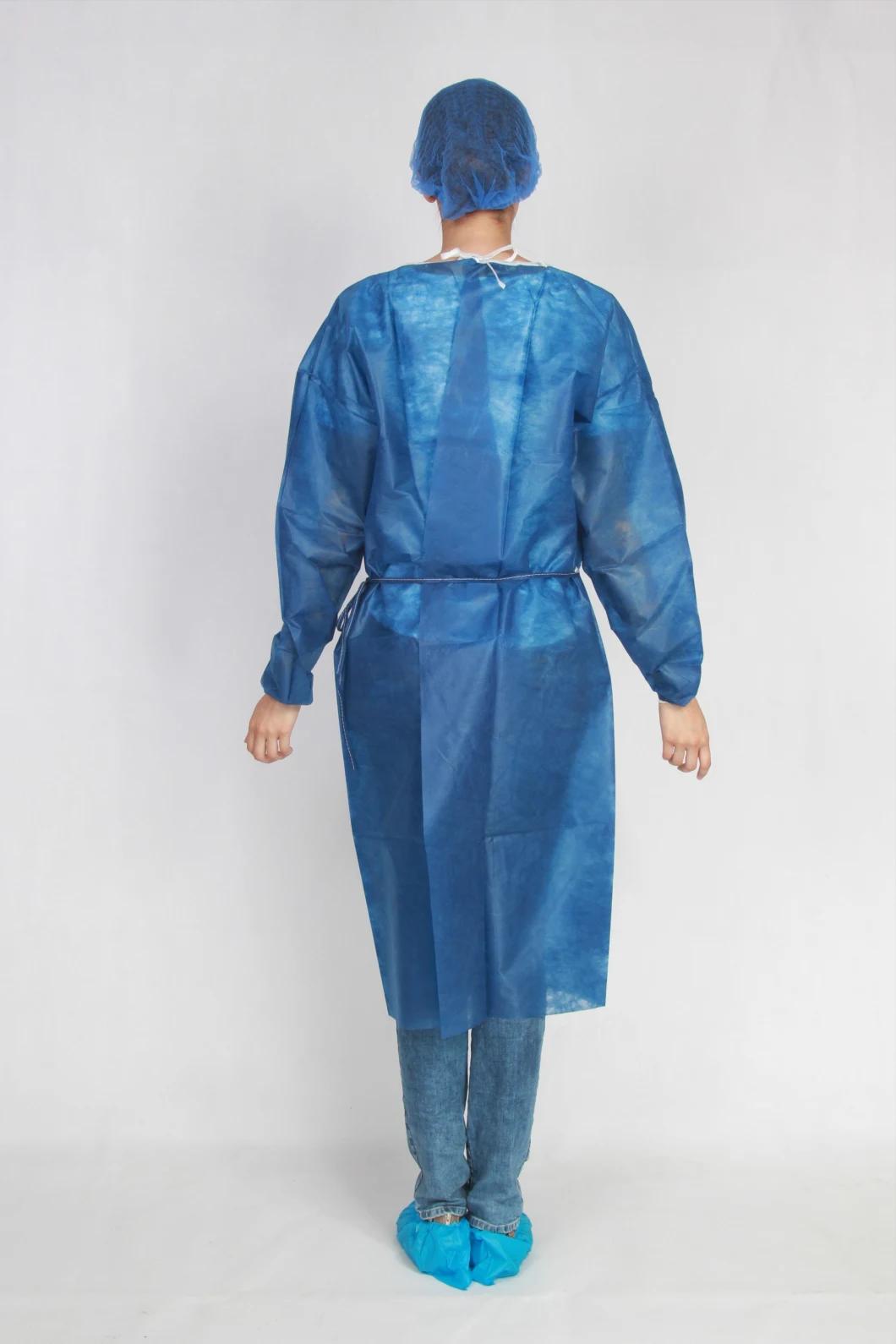 Hospital Use Disposable Surgical Medical Non Woven Isolation Gown