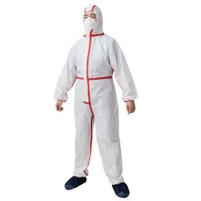 Disposable Type 5 6 Medical Coverall Protective Clothing Type 6 Disposable Coverall with Hooded