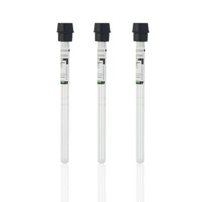 3.8% Sodium Citrate Safety Closure Black Glass Pet Vacuum Blood Collection Tube