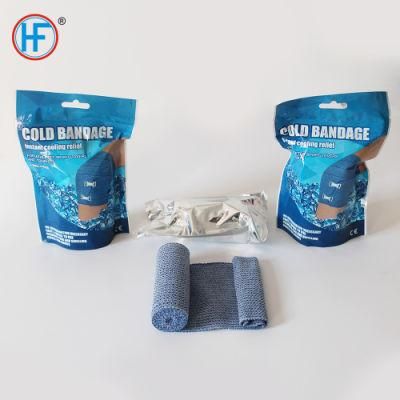 Mdr CE Approved Promotion Various Sports Relief Plain Blue Ice Bandage