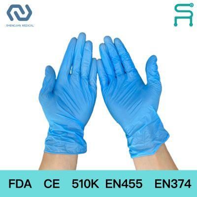 Disposable Nitrile Blend Gloves Powder Free Nitrile Vinyl Gloves