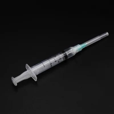 1cc 1ml 2ml 3ml 5ml 5 Ml 10ml 20ml 50ml 60ml Luer Lock Slip Disposable Sterile Injection Medical Plastic Syringes with Needle