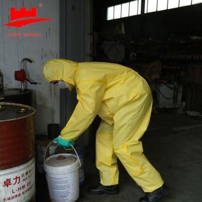 Disposable CE Type 3 Single Use Chemical Suit Medical Proof Cloth