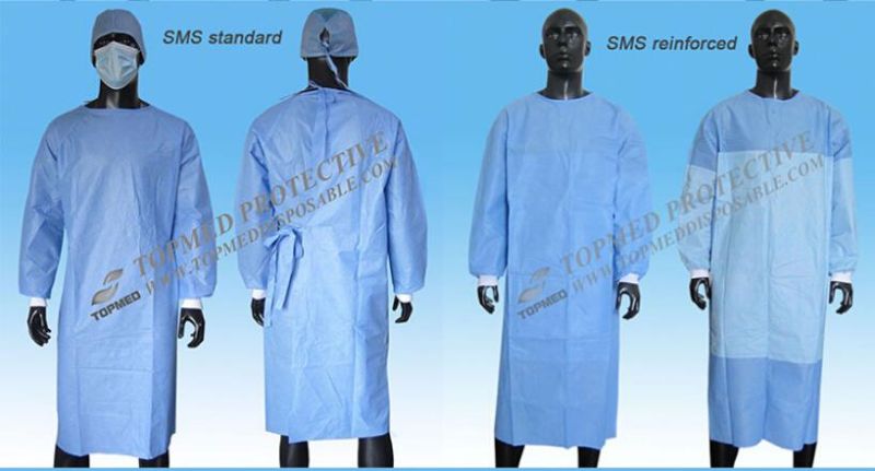 SMS Sterile Surgical Gown, Disposable Surgical Robe