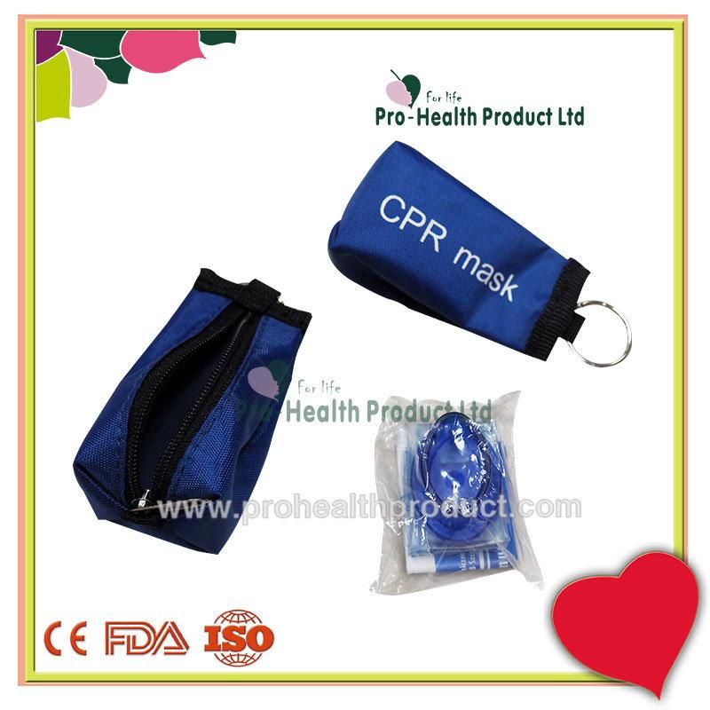 First Aid Use Disposable Pocket CPR Mask with Keychain