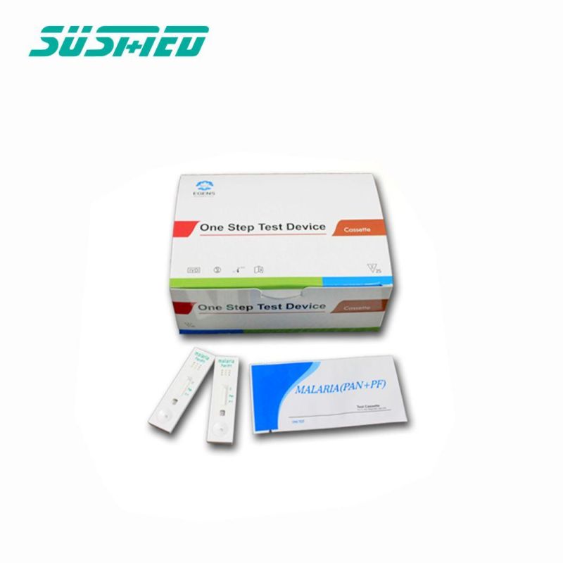One Step Blood Malaria Antigen PF PV Pan Cassette Malaria Test Kit