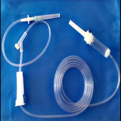 Medical Disposable IV Infusion Giving Set with Luer Lock Y Connect