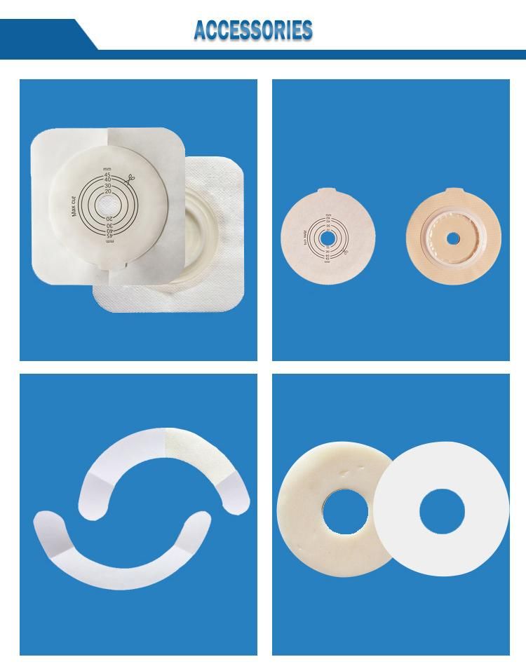 Drainable Two Piece System Ostomy Pouch Colostomy Bag with Hydrocolloid Barrier Economical