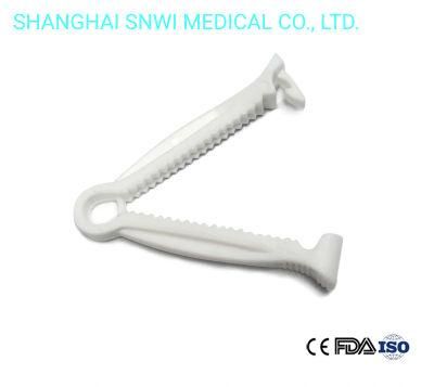 Medical Disposable Sterile PP Double-Locking Umbilical Cord Clamp for Newborn Babies