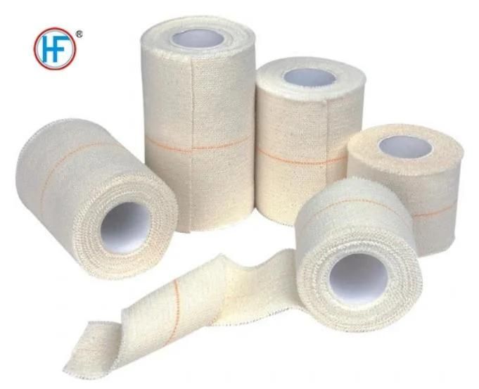 China Medical Supplies Factory Price Sports Tape 100% Cotton Elastic Adhesive Bandage (EAB)