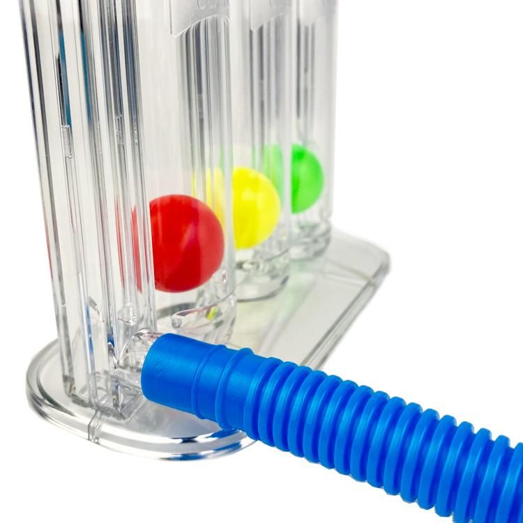 Triple Lung Excercier Three Ball Breathing Exerciser Incentive Spirometer