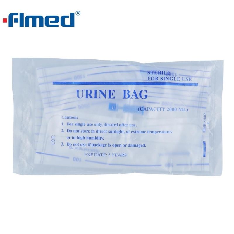 Medical Disposables Disposable Medical Use Pull Push Valve 2000ml Urine Bag