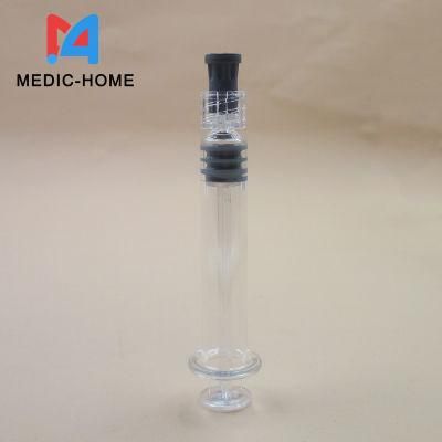 Custom Logo Luer Lock 1ml Standard Oil Glass Syringe Vvs Syringes