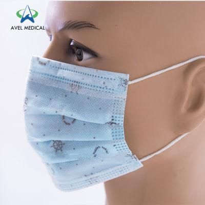 Hot Sale Fast Shipping 3 Ply Disposable Face Masks Dust Face Masks Disposable Non-Woven Surgical Face Mask with Ear-Loop for Anti Virus