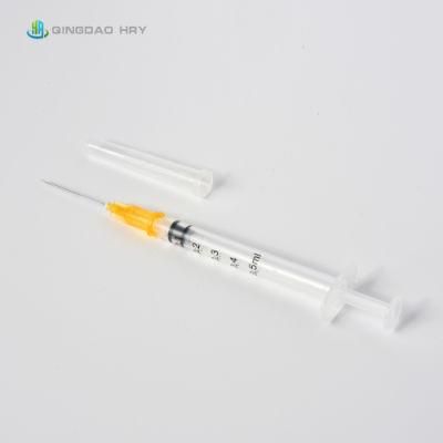 Supply 0.3ml/0.5ml/1ml/2ml/3ml/5ml/10ml Disposable Auto Disable Syringe with Competitive Price
