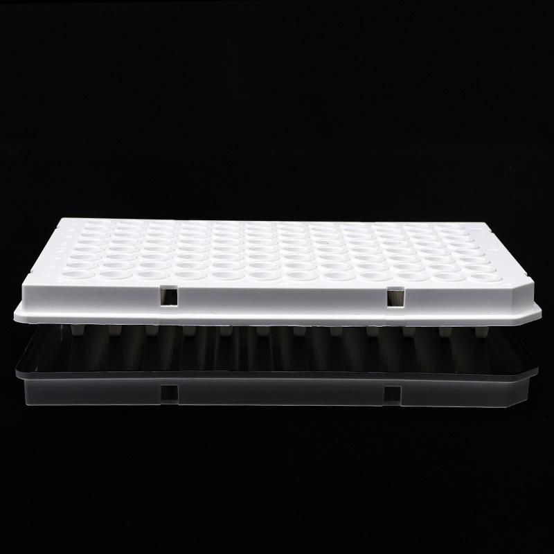 Laboratory Consumables Wholesale Half Skirt White 0.1ml PCR Plate 96 Well