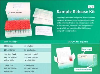 China Wholesale Disposable Sample Release Kit