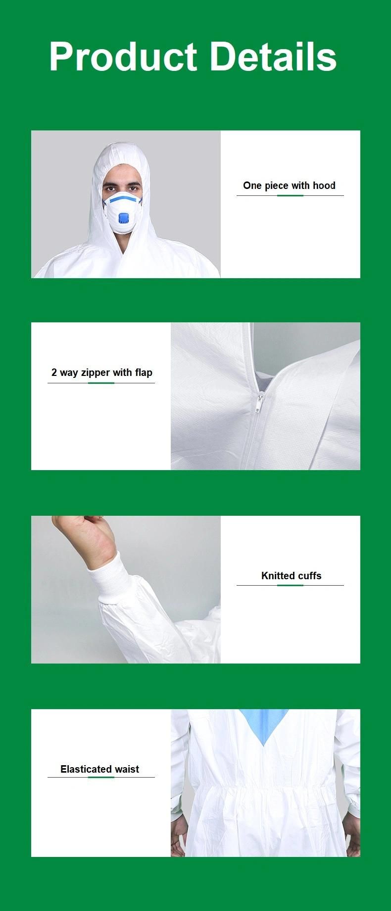 CE Certified PPE Kit Cool Light Breathable Painting Coverall