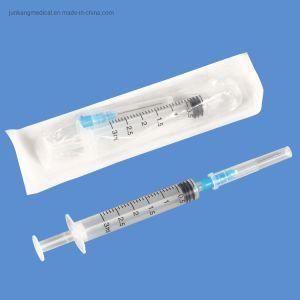 3ml Medical Luer Slip Disposable Syringe with Needle