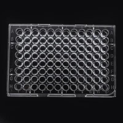 Disposable Transparent Polystyrene 96 Well Tissue Cell Culture Plate U Bottom