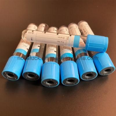 Disposable Medical Vacuum PT Blood Collection Tube with Blue Cap