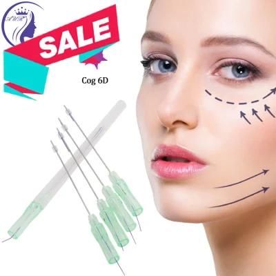 Best Selling Absorable Blunt Needle Cannula Face Pdo Thread Lifting Korea 3D/4D/6D Cog
