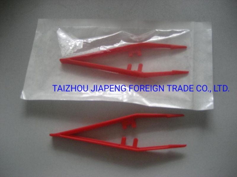 Disposable Medical Colorful Tweezers Plastic Forceps for Hospital