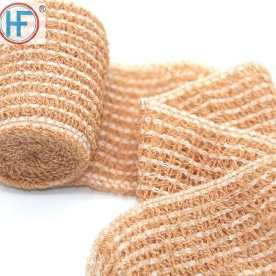 Mdr CE Approved Skin Color Elastic Crepe Bandage with CE/FDA/ISO13485/Fsc Certification