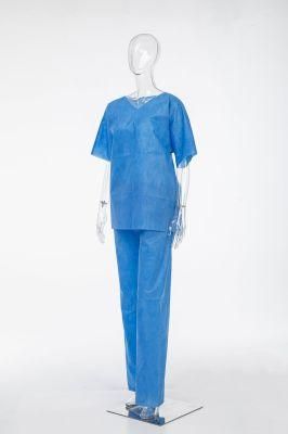 Top Quality Medical Surgical Non-Sterile Hospital Clothing Disposable Patient Gown Fabric