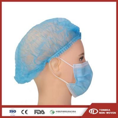 Fast Shipping Flat Elastic Ear Loop Non-Woven Fabric Disposable 3 Ply Surgical Face Mask