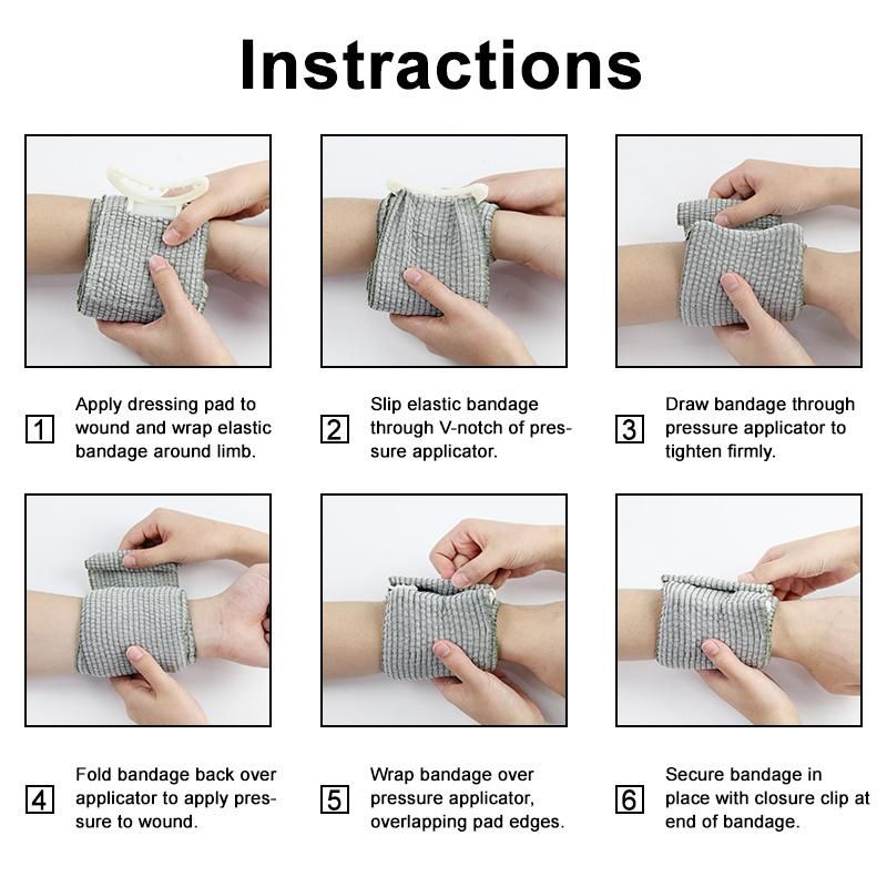 CE Good Price Wholesale Medical Sterile Israeli Compression Bandage Emergency Bandage
