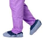 Single Use Shoe Cover with Non-Slip Stripes Made by Polypropylene Medical Use Prevent Splash in Hospital and Operation Room